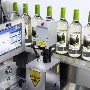 LASER CODING WINE BOTTLE